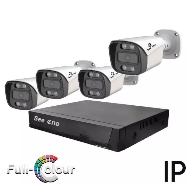 پک 4عددی دوربین مداربسته تحت شبکه 5مگاپیکسل