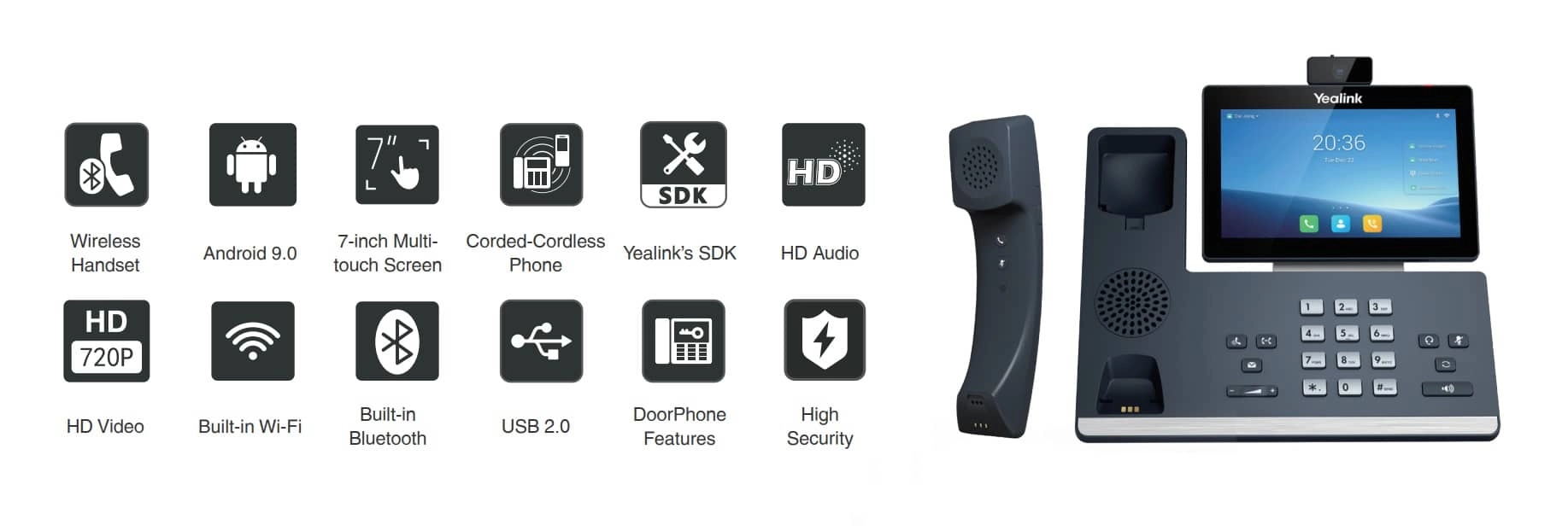 تلفن ویپ yealink t58w pro