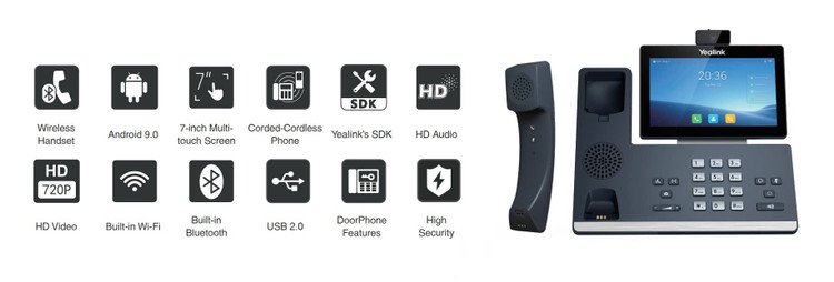 تلفن ویپ yealink t58w pro