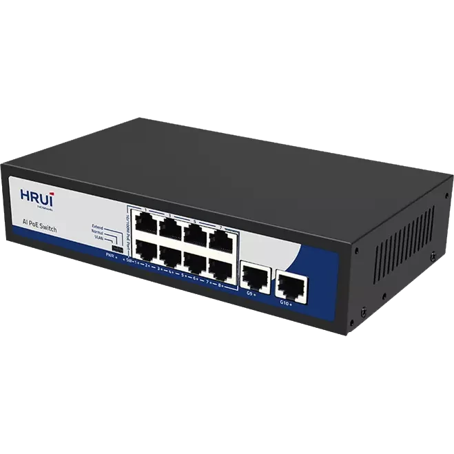 سوئیچ شبکه POE مدل HRUI HR900-AF-82N