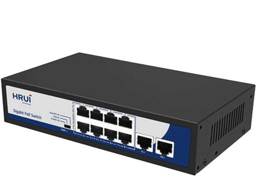 سوئیچ شبکه 10 پورت PoE اچ ار یو ای مدل HRUI HR901-AFG-82N