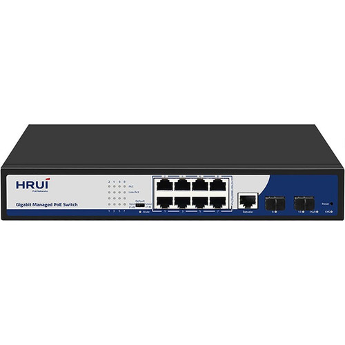 سوئیچ مدیریتی PoE گیگ اچ ار یو ای HRUI HR901-AFGM-82NS
