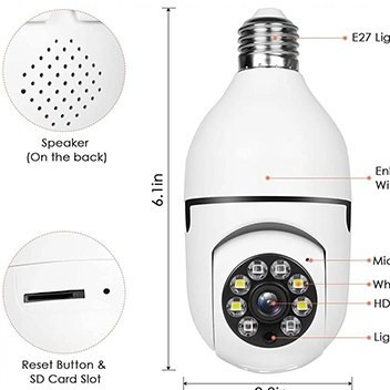 دوربین لامپی وای فای 360 درجه