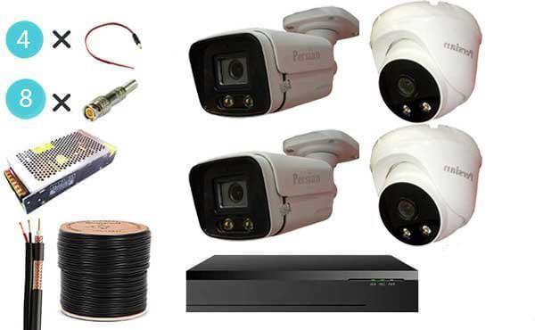 پکیج دوربین مداربسته 4 عددی 5 مگاپیکسل