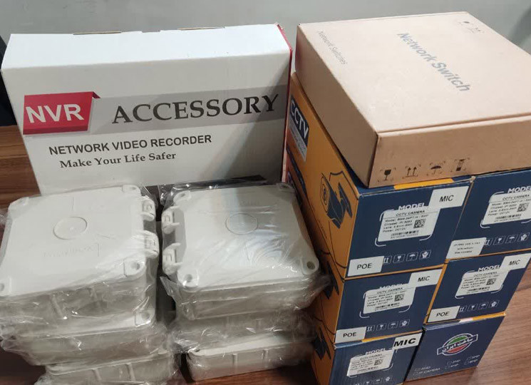 پک 6 عددی دوربین تحت شبکه poe پلاکخوان برد سونی imx335L12b