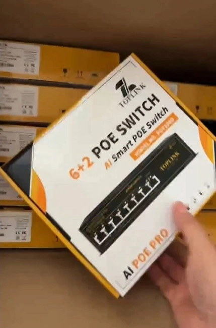 سوئیچ POE TOPLINK شش پورت دو آپلینک