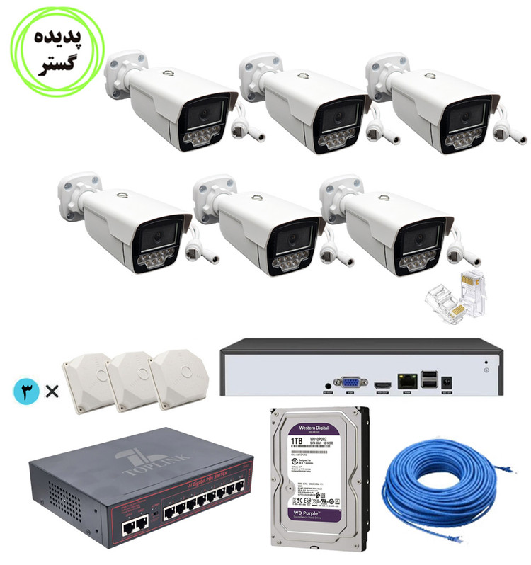 پک دوربین 6عددی پلاکخوان Lingotech MC_G5F POE